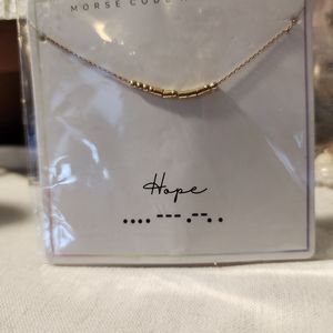 Francesca's Hope Morse Code necklace